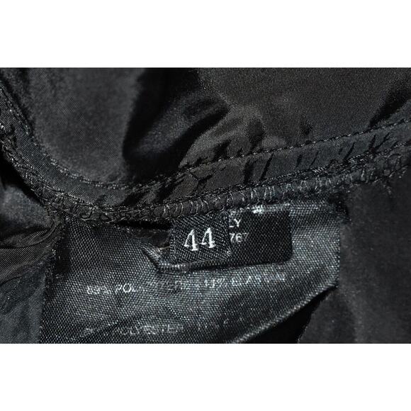 B5 Auth PRADA Black Side Seam Zip Pocket Slim-Straight Trouser Pants Size 44 - Picture 8 of 9